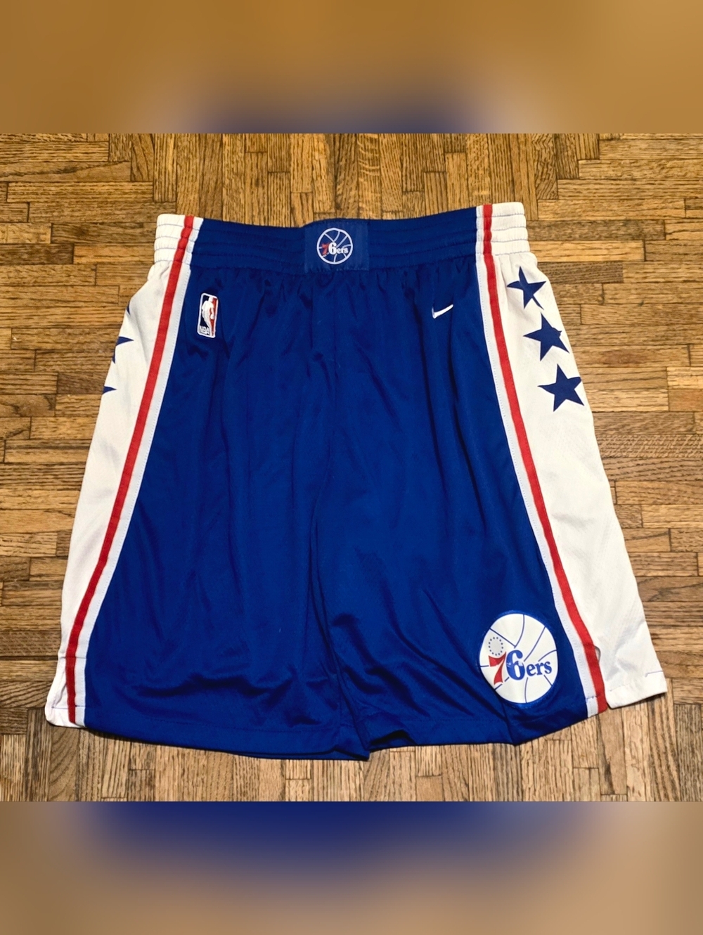 Nike Philadelphia 76ers Authentic Team Issued Shorts Sz XL